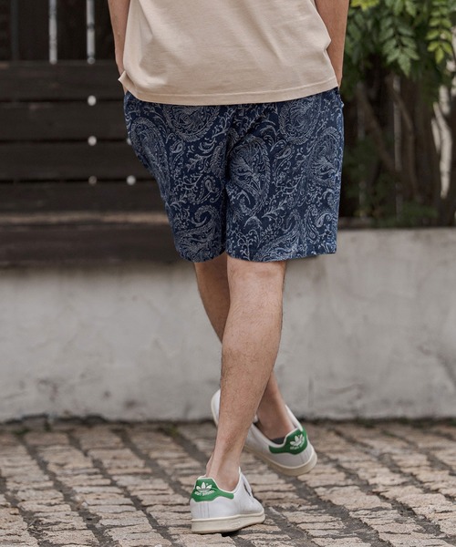 CAMBIO(カンビオ)の「mp14678-Paisley Denim Short Pants ショートパンツ(CAM26SS-013)(その他パンツ・メンズ・ブラウン系その他/ブラック系その他/ネイビー系・L/M/S)」の10枚目の写真
