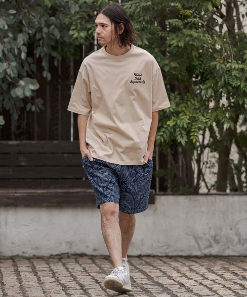CAMBIO(カンビオ)の「mp14678-Paisley Denim Short Pants ショートパンツ(CAM26SS-013)(その他パンツ・メンズ・ブラウン系その他/ブラック系その他/ネイビー系・L/M/S)」の11枚目の写真