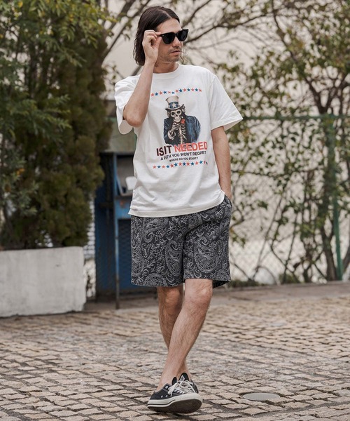 CAMBIO(カンビオ)の「mp14678-Paisley Denim Short Pants ショートパンツ(CAM26SS-013)(その他パンツ・メンズ・ブラウン系その他/ブラック系その他/ネイビー系・L/M/S)」の16枚目の写真