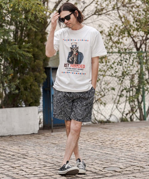 CAMBIO(カンビオ)の「mp14678-Paisley Denim Short Pants ショートパンツ(CAM26SS-013)(その他パンツ・メンズ・ブラウン系その他/ブラック系その他/ネイビー系・L/M/S)」の17枚目の写真