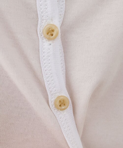 Whim Gazette（ウィムガゼット）の「【GEMINI】マルチwayノースリーブカットソー（タンクトップ・レディース・オフホワイト/ブラウン・FREE）」の6枚目の写真