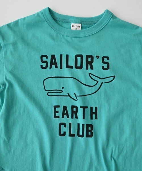 jeans-b 2nd（ジーンズベーセカンド）の「Jeans-b 2nd/ジーンズベーセカンド EARTH CLUB Tシャツ（Tシャツ/カットソー・キッズ・ブルー/アイボリー・120cm/130cm/140cm/150cm/160cm/110cm）」の14枚目の写真