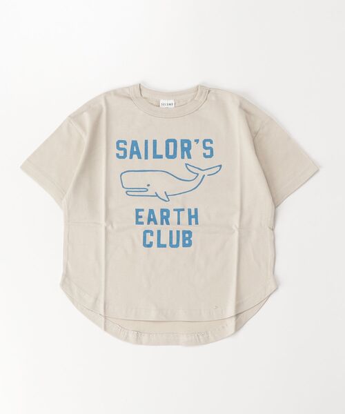 jeans-b 2nd（ジーンズベーセカンド）の「Jeans-b 2nd/ジーンズベーセカンド EARTH CLUB Tシャツ（Tシャツ/カットソー・キッズ・ブルー/アイボリー・120cm/130cm/140cm/150cm/160cm/110cm）」の18枚目の写真
