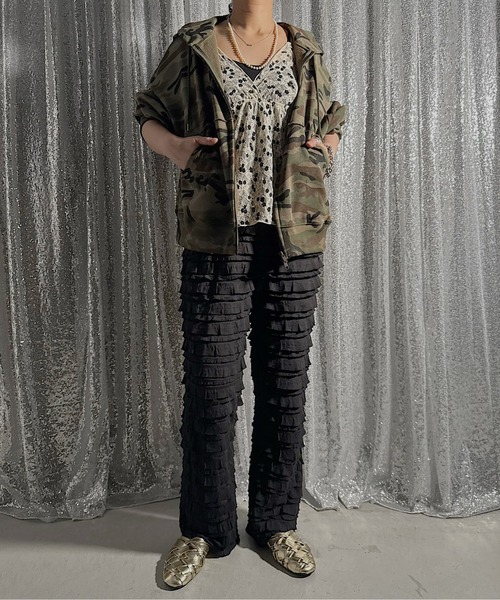 PROVOKE (プロヴォーク)の「FRILL PANTS(その他パンツ・レディース・オフホワイト/ブラック・FREE)」の2枚目の写真