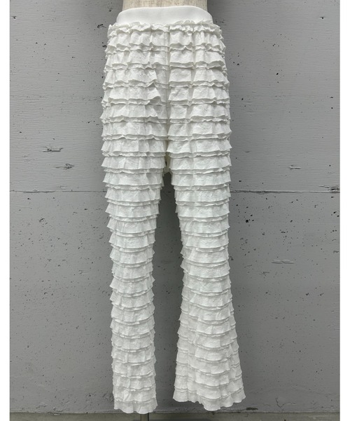 PROVOKE (プロヴォーク)の「FRILL PANTS(その他パンツ・レディース・オフホワイト/ブラック・FREE)」の3枚目の写真