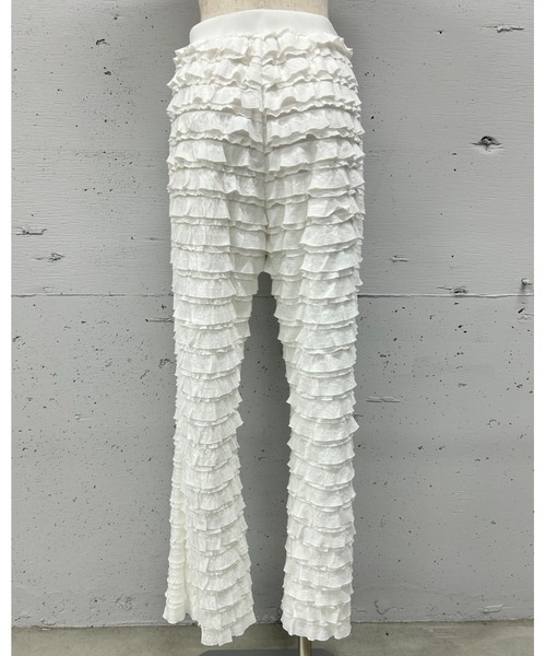 PROVOKE (プロヴォーク)の「FRILL PANTS(その他パンツ・レディース・オフホワイト/ブラック・FREE)」の5枚目の写真