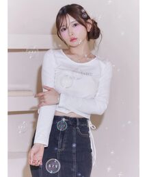 EATME | 【marie claire×EATME】キラキラストーンロゴTシャツ(Tシャツ/カットソー)