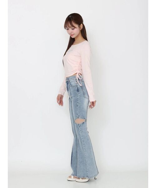 EATME（イートミー）の「【marie claire×EATME】キラキラストーンロゴTシャツ（Tシャツ/カットソー・レディース・ブラック/ピンク/オフホワイト・FREE）」の13枚目の写真