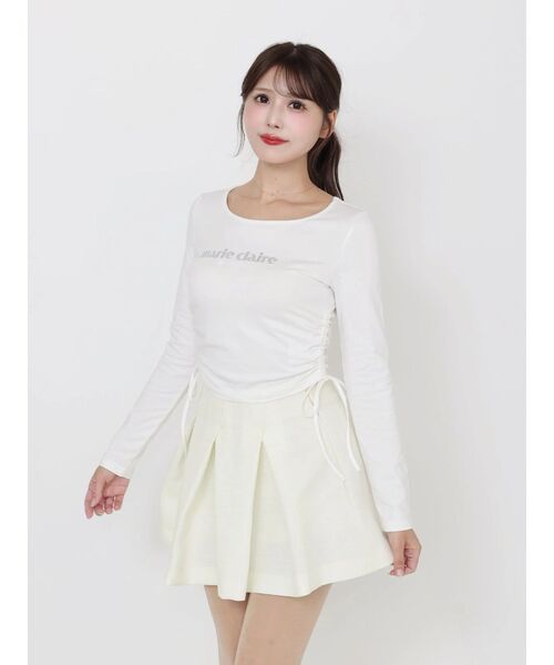 EATME（イートミー）の「【marie claire×EATME】キラキラストーンロゴTシャツ（Tシャツ/カットソー・レディース・ブラック/ピンク/オフホワイト・FREE）」の20枚目の写真