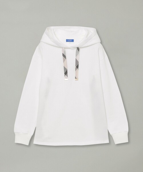 BLUE LABEL CRESTBRIDGE(ブルーレーベルクレストブリッジ)の「【一部店舗限定】ベーシック裏毛フーディー(パーカー・レディース・オフホワイト/ブラック/グレー系その他・40/38)」の14枚目の写真