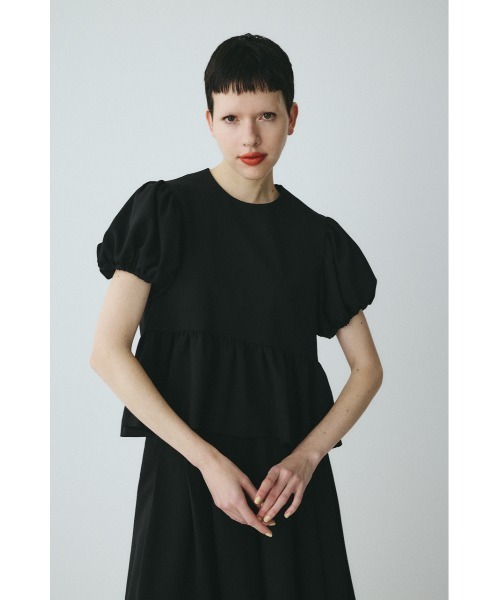 HeRIN.CYE(ヘリンドットサイ)の「Volume sleeve tops ボリュームスリーブトップス(その他トップス・レディース・オフホワイト/ブラウン系その他/ブラック・FREE)」の11枚目の写真
