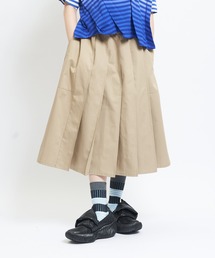 gomme（ゴム）の「マルチプリーツチノスカート（スカート）」