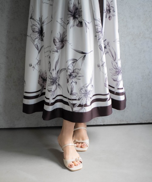 NOELA（ノエラ）の「【新色/SSサイズあり】スカーフプリントワンピース（ワンピース・レディース・カーキ/ピンク/ネイビー・M/S）」の7枚目の写真