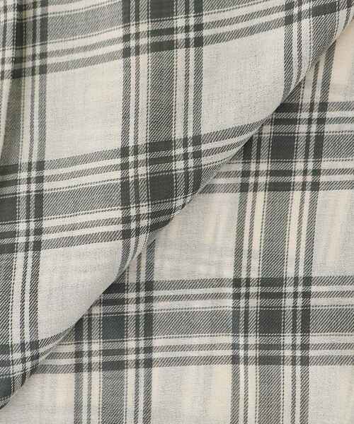 le.coeur blanc（ルクールブラン）の「シアーチェックオーバーシャツ（シャツ/ブラウス・レディース・ホワイト系その他/ブルー系その他4・38）」の3枚目の写真