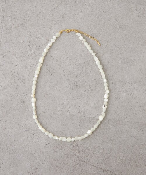 mystic（ミスティック）の「パールストーンネックレス（ネックレス・レディース・アイボリー/ピンク・ONE SIZE）」の4枚目の写真