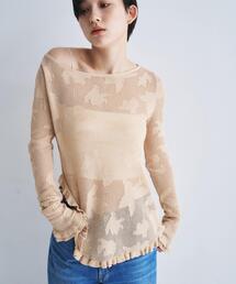 CODE A（コードエー）の「flower mesh pullover（ニット/セーター）」