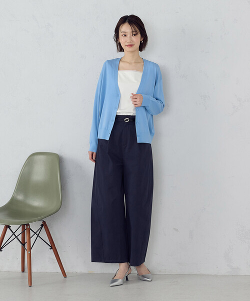 COMME CA ISM（コムサイズム）の「【ウォッシャブル・UVカット】ベーシック カーディガン（カーディガン/ボレロ・レディース・ブラック/アイボリー/ブルー/ネイビー・LARGE/MEDIUM）」の5枚目の写真