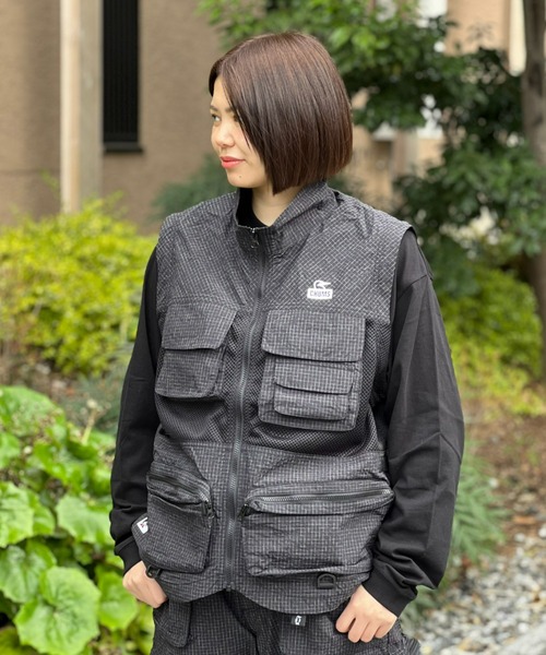 CHUMS（チャムス）の「【CHUMS】Anti-Bug Convertible Jacket（ナイロンジャケット・メンズ・ブラック・LARGE/X-LARGE/MEDIUM）」の8枚目の写真