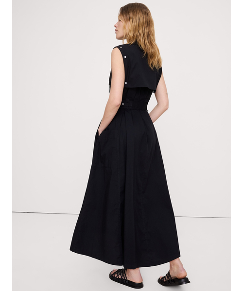 Banana Republic(バナナリパブリック)の「ストレッチコットン ユーティリティ マキシドレス(ワンピース・レディース・ベージュ/ブラック・XS/S/M/L)」の3枚目の写真