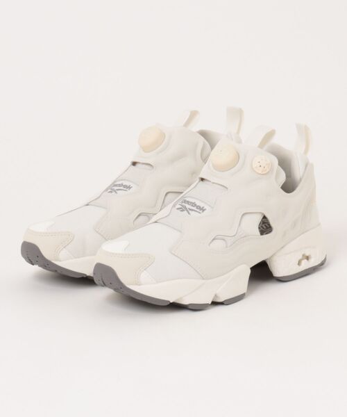 ASBee(アスビー)の「Reebok リーボック INSTAPUMP FURY 94 レディーススニーカー(インスタポンプフューリー94) 120737 100211660 ホワイト/ベージュ/タン(スニーカー・レディース・ホワイト・24.0cm/25.0cm/23.5cm/23.0cm/24.5cm)」の1枚目の写真