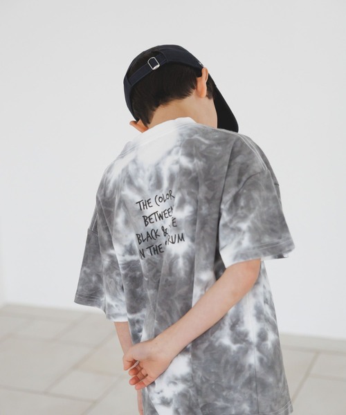 BAYFLOW（ベイフロー）の「[毎年大人気!!]タイダイプリントT(KIDS)（Tシャツ/カットソー・キッズ・チャコール/ピンク/ブルー・120cm/110cm/130cm/150cm/140cm）」の10枚目の写真