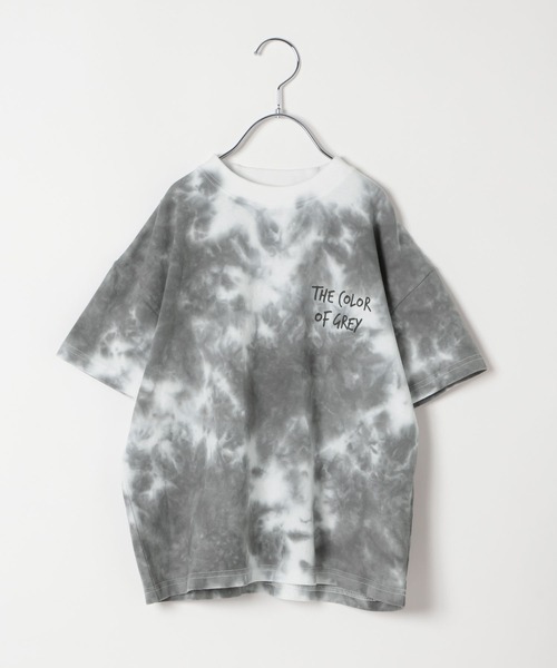 BAYFLOW（ベイフロー）の「[毎年大人気!!]タイダイプリントT(KIDS)（Tシャツ/カットソー・キッズ・チャコール/ピンク/ブルー・120cm/110cm/130cm/150cm/140cm）」の12枚目の写真