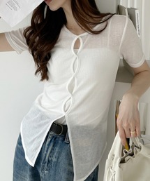 2WAY シアー 半袖 Tシャツ