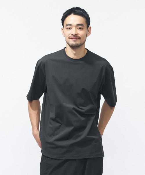 TIGORA(ティゴラ)の「ティゴラ TIGORA ライトウェイトTシャツ(Tシャツ/カットソー・メンズ・ブラック/チャコールグレー・S/M/L/LL/3L)」の1枚目の写真