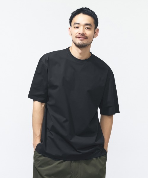 TIGORA(ティゴラ)の「ティゴラ TIGORA ライトウェイトTシャツ(Tシャツ/カットソー・メンズ・ブラック/チャコールグレー・S/M/L/LL/3L)」の2枚目の写真