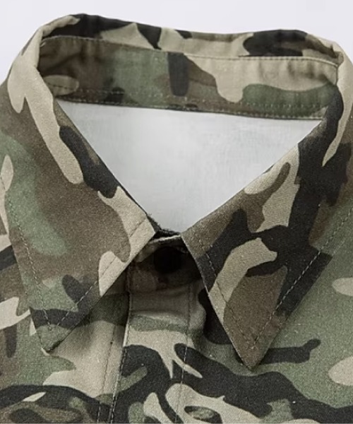U:UME(ユーム)の「Leopard Camou Short Sleeve Shirt(シャツ/ブラウス・メンズ・グリーン・MEDIUM/LARGE/X-LARGE)」の3枚目の写真