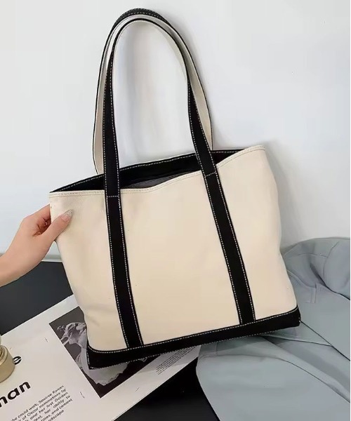 ammy.(エイミードット)の「【 ammy. / エイミードット 】 カラー パイピング キャンバス トートバッグ(トートバッグ・レディース・ブラウン/グリーン/レッド/ブラック・FREE)」の14枚目の写真