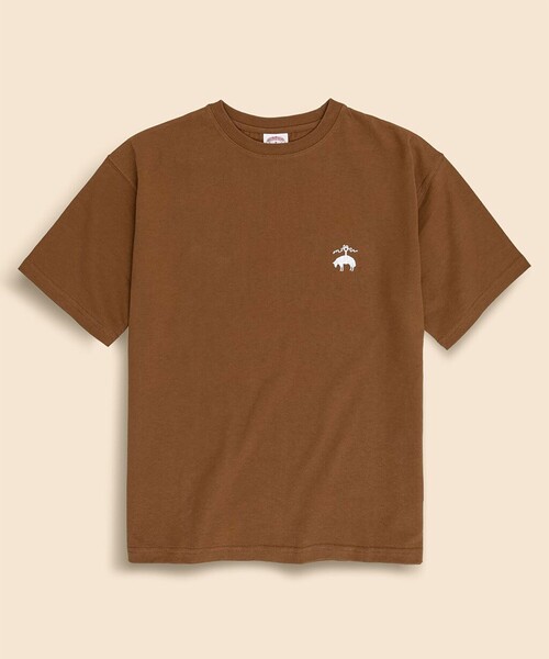 BROOKS BROTHERS（ブルックスブラザーズ）の「◆オンラインストア限定◆USAコットンジャージー　ビッグGFロゴ　Tシャツ（Tシャツ/カットソー・メンズ・グリーン/ブラウン・LARGE/MEDIUM/SMALL）」の2枚目の写真