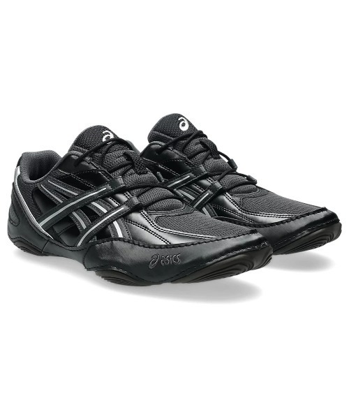 ASICS(アシックス)の「ASICS HYPERSYNC(アシックス ハイパーシンク)(スニーカー・メンズ・ブラック系/シルバー系・24.5cm/25cm/25.5cm/27cm/29cm/26.5cm/26cm/27.5cm/24cm/23cm/23.5cm/28cm/28.5cm)」の1枚目の写真
