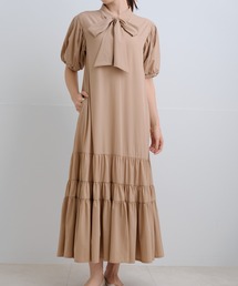 Neige（ネージュ）の「ボウタイリボンティアードワンピース（ワンピース）」