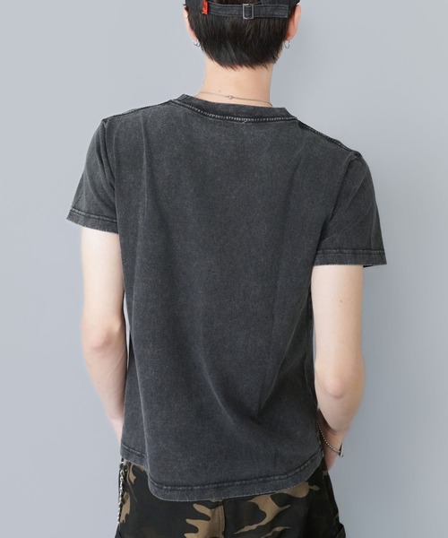 SPINNS（スピンズ）の「短丈半袖トライバル刺繍ロゴTシャツ（Tシャツ/カットソー・メンズ・ホワイト/ブラック/ブラック系その他/ウッドランド・ONESIZE）」の21枚目の写真