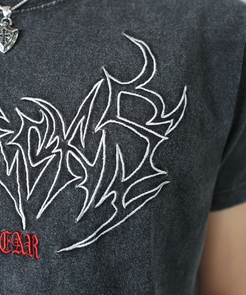 SPINNS（スピンズ）の「短丈半袖トライバル刺繍ロゴTシャツ（Tシャツ/カットソー・メンズ・ホワイト/ブラック/ブラック系その他/ウッドランド・ONESIZE）」の22枚目の写真