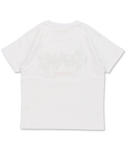 SPINNS（スピンズ）の「短丈半袖トライバル刺繍ロゴTシャツ（Tシャツ/カットソー・メンズ・ホワイト/ブラック/ブラック系その他/ウッドランド・ONESIZE）」の8枚目の写真