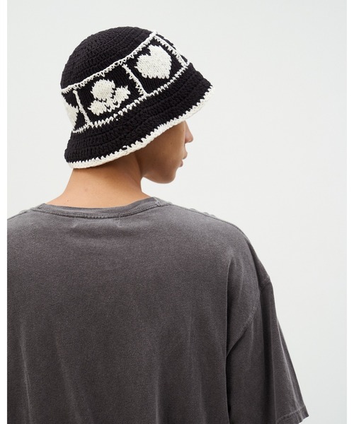 DISCOVERED（ディスカバード）の「PLAYCARD CROCHET HAT（ハット・メンズ・ブラック・LARGE）」の3枚目の写真