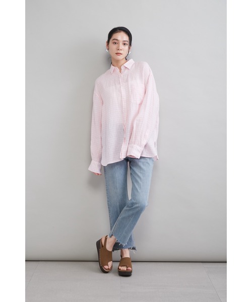 Mila Owen（ミラオーウェン）の「【MILA PANTS】裾段差テーパードデニムパンツ（デニムパンツ・レディース・インディゴブルー/ブルー/レッド/ライトブルー・00/1/0/2）」の11枚目の写真