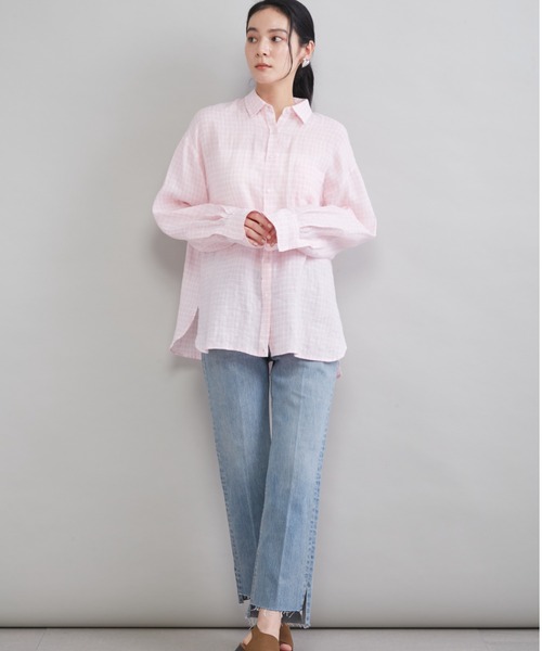 Mila Owen（ミラオーウェン）の「【MILA PANTS】裾段差テーパードデニムパンツ（デニムパンツ・レディース・インディゴブルー/ブルー/レッド/ライトブルー・00/1/0/2）」の13枚目の写真