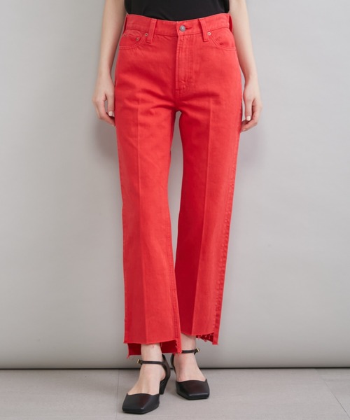 Mila Owen（ミラオーウェン）の「【MILA PANTS】裾段差テーパードデニムパンツ（デニムパンツ・レディース・インディゴブルー/ブルー/レッド/ライトブルー・00/1/0/2）」の10枚目の写真