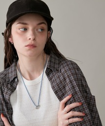 NOJESS（ノジェス）の「シルバームーンネックレス(ブルー)（ネックレス）」