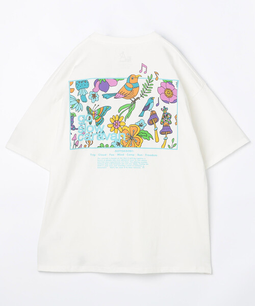 限定展開 go slow caravan&frasl;ゴースローキャラバン スクエアLOGO TEE（T