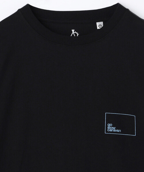 FREAK'S STORE(フリークスストア)の「限定展開 go slow caravan/ゴースローキャラバン スクエアLOGO TEE(Tシャツ/カットソー・メンズ・ラベンダー/ホワイト/ブラック・3/5/4)」の5枚目の写真