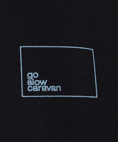 FREAK'S STORE(フリークスストア)の「限定展開 go slow caravan/ゴースローキャラバン スクエアLOGO TEE(Tシャツ/カットソー・メンズ・ラベンダー/ホワイト/ブラック・3/5/4)」の6枚目の写真
