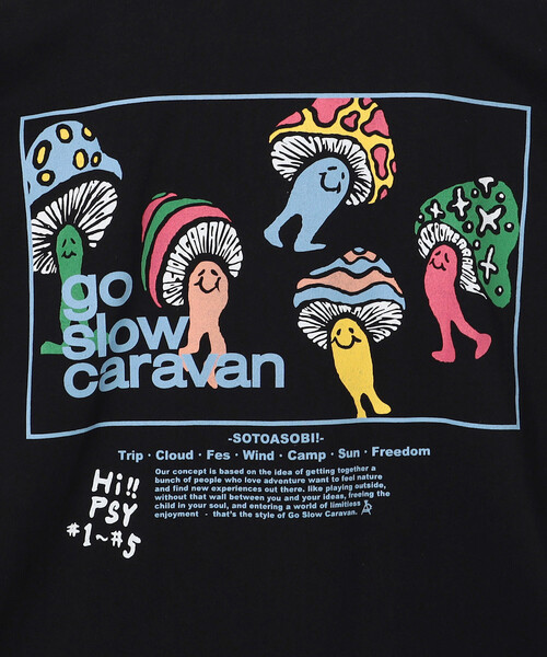 FREAK'S STORE(フリークスストア)の「限定展開 go slow caravan/ゴースローキャラバン スクエアLOGO TEE(Tシャツ/カットソー・メンズ・ラベンダー/ホワイト/ブラック・3/5/4)」の8枚目の写真