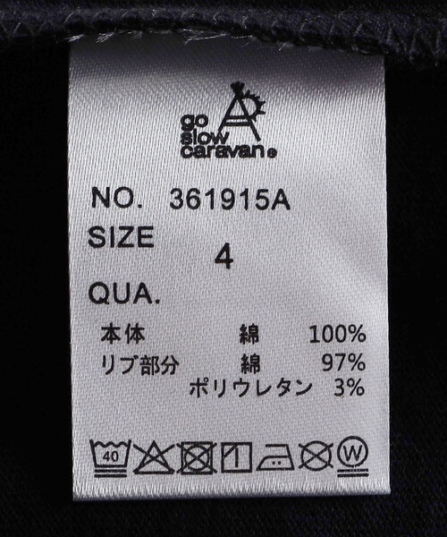 FREAK'S STORE(フリークスストア)の「限定展開 go slow caravan/ゴースローキャラバン スクエアLOGO TEE(Tシャツ/カットソー・メンズ・ラベンダー/ホワイト/ブラック・3/5/4)」の10枚目の写真