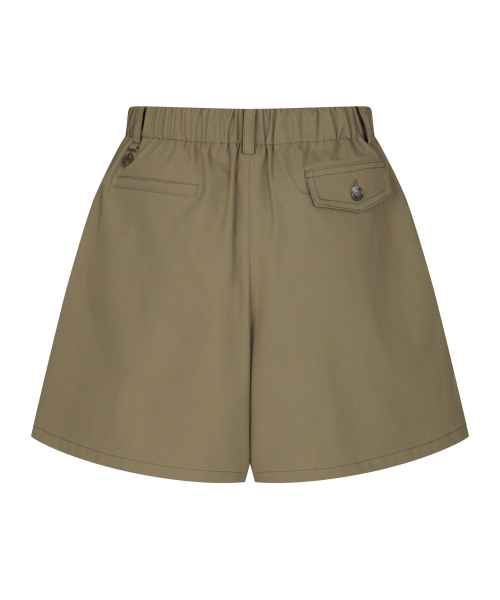 MONDAYFLOW（マンデーフロー）の「アウトポケットバンディングショーツ_ソフトカーキ（その他パンツ・レディース・その他・SMALL/MEDIUM/X-SMALL）」の3枚目の写真