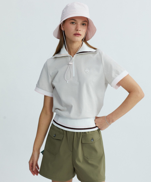 MONDAYFLOW（マンデーフロー）の「アウトポケットバンディングショーツ_ソフトカーキ（その他パンツ・レディース・その他・SMALL/MEDIUM/X-SMALL）」の4枚目の写真