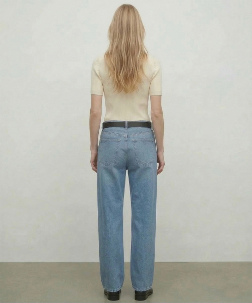 KIMDOH(キムド)の「Sorel Wide Denim / Medium Blue(デニムパンツ・レディース・その他・SMALL/MEDIUM/LARGE)」の5枚目の写真